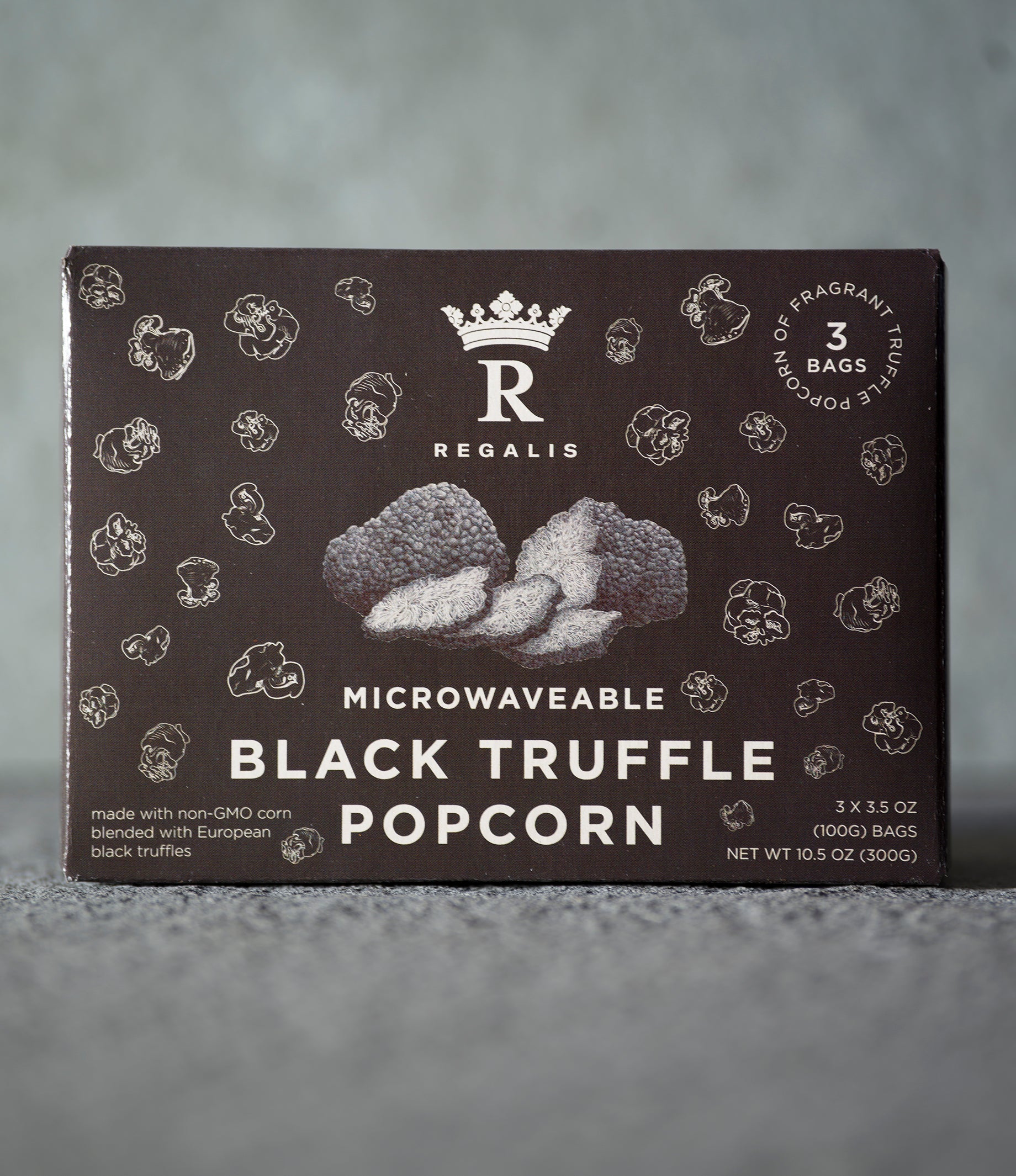 Regalis Microwaveable Black Truffle Popcorn – Regalis Foods