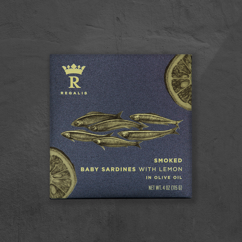 Smoked Baby Sardines with Lemon