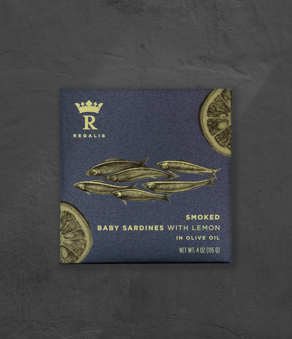 Smoked Baby Sardines with Lemon