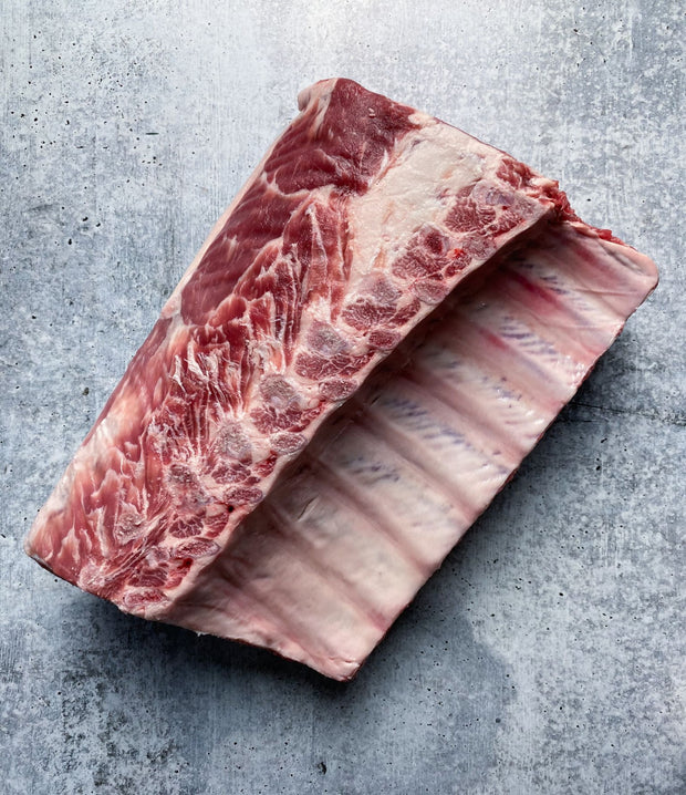 Best Berkshire Pork Rack 8-Bone, Chine-Off, 6 lb photos by Regalis Foods - item 1